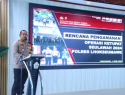 Rapat Koordinasi Menghadapi Idul Fitri, Kapolres Lhokseumawe paparkan Renpam Operasi Ketupat Seulawah 2024