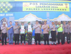 Wakapolda Aceh Didampingi Kapolres Lhokseumawe Tinjau Pospam Operasi Keutupat Seulawah 2024
