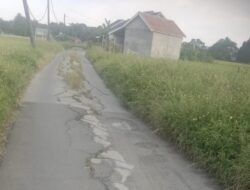 Disinyalir H. Ainillah Syarif Sibuk Berorganisasi, Jalan Lingkungan di Desa Cibetok Semak dan Rusak