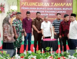 KPU Padang Lawas Luncurkan Tahapan Pilkada Bupati dan Wakil Bupati 2024