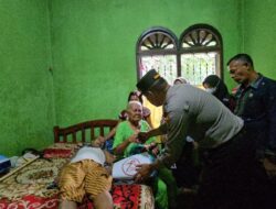Polsek Lima Puluh Gelar Bansos dan Pemeriksaan Kesehatan di Dusun V Mangkai Lama untuk Peringati Hari Bhayangkara ke-78. 
