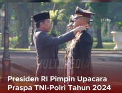Presiden Jokowi Pimpin Upacara Prasetya Perwira TNI-Polri 2024, Lantik 906 Perwira Remaja