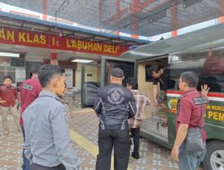 Mengatasi Overcrowded, Rutan Labuhan Deli Relokasi 15 Warga Binaan ke Lapas Kelas IIA Binjai