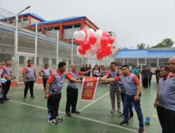 Meriahkan Hari Pengayoman ke–79, Lapas Kelas IIA Pancur Batu Kanwil Kemenkumham Sumut Gelar Upacara Pembukaan Pekan Olahraga