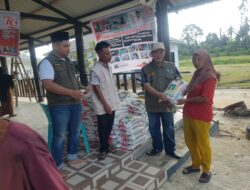 KSJ Rayakan Harlah Ke-5 dengan Berbagi 2 Ton Beras di Desa Petatal, Batu Bara