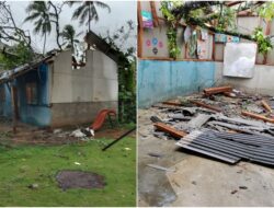 Bangunan Sekolah PAUD Al Mawaddah Nyaris Runtuh Akibat Tertimpa Pohon