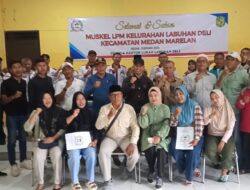 Selamat dan Sukses M.Saleh Lubis Terpilih Aklamasi Ketua LPM Kelurahan Labuhan Deli