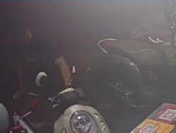 Motor Scoopy Raib Digondol Maling Saat Hujan di Medan Timur, Aksi Terekam CCTV