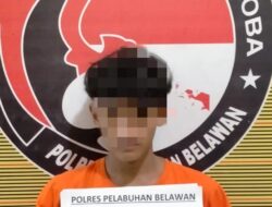 Sat Narkoba Polres Pelabuhan Belawan Tangkap Pengedar dan Pengguna Shabu di Desa Manunggal