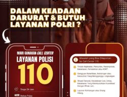 Layanan Polisi 110 Siaga 24 Jam, Bebas Pulsa, dan Responsif Tangani Situasi Darurat