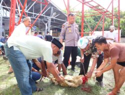 Polres Batu Bara Laksanakan Penyembelihan Hewan Qurban dalam Rangka Idul Adha 1446 H