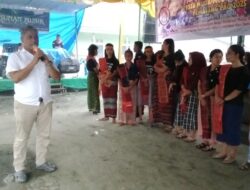 Kapolsek Labuhan Ruku Pimpin Pengamanan Pesta Ulang Tahun Muda Mudi Naposo Dos Roha Pematang Pao