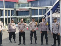 Kapolsek Indrapura Pimpin Pengamanan Wisatawan dan Kapal Pesiar MV. Star Voyager di Pelabuhan Kuala Tanjung