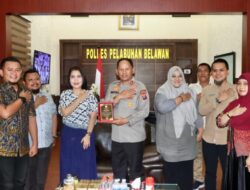 Plt Kapolres Pelabuhan Belawan AKBP Wahyudi Rahman, SH., SIK., MM, CPHR., CBA. Menerima Kunjungan Audiensi KPU Kota Medan