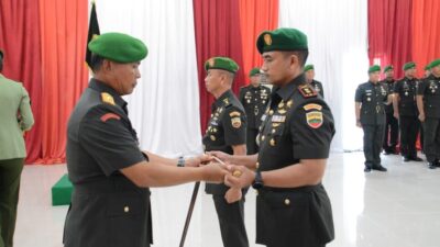 Sertijab kodim 0321/ Rohil Serta Pengarahan Danrem 031/Wira Bima 