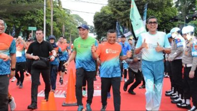 Danrem 031/Wira Bima Hadiri Gelaran Riau Bhayangkara RUN 2025 Bersama Kapolri 