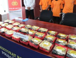 Polisi Gagalkan Penyelundupan 30 Kg Sabu, Tiga Kurir Internasional Ditangkap