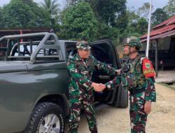 Asops Kodam XVIII/Kasuari Kunjungi Pos Kotis Kumurkek, Tinjau Kesiapan Operasional Satgas Pamtas Yonif 763/SBA