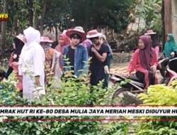 Semarak HUT RI ke-80 di Desa Mulya Jaya, Meriah Meski Diguyur Hujan