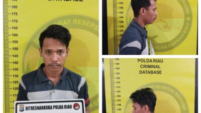 Polda Riau Gagalkan Peredaran Sabu Tujuan Sumatera Barat