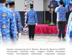 Kementerian ATR/BPN Menggelar Upacara Peringatan HUT Ke-54 KORPRI.