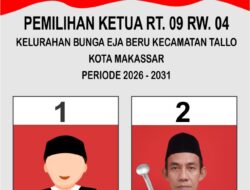 Ketua FMI Ucapkan Selamat atas Terpilihnya Abd. Rais sebagai Ketua RT 09 RW 04 Kelurahan Bunga Eja Beru