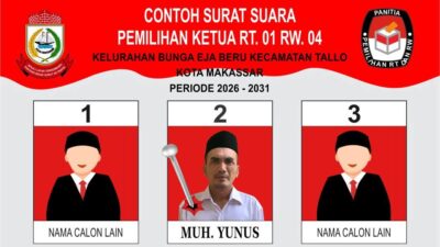 Ketua FMI Ucapkan Selamat atas Terpilihnya Muh. Yunus Hafid sebagai Ketua RT 01 RW 04 Kelurahan Bunga Eja Beru