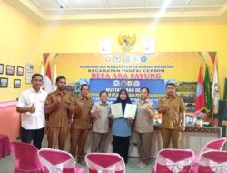 Kantor Pertanahan Kabupaten Serdang Bedagai Sershkan Sertipikat PTSL di Desa Ara Payung