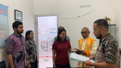 Pengambilan Sumpah/Janji Layanan Sertipikat Pengganti Karena Hilang Kepada Ibu Linda Desa Kota Pari