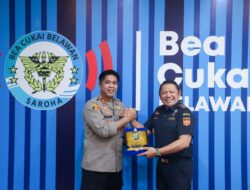 Kapolres Pelabuhan Belawan Silaturahmi ke Kantor Bea Cukai Belawan