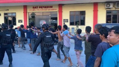 Tim Gabungan Brimob, Dit Samapta Polda Sumut dan Polres Pelabuhan Belawan Tangkap 17 Pelaku Premanisme, Pungli, dan Curas