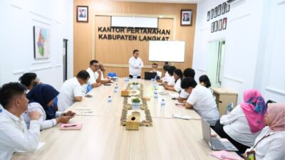 Meningkatkan Kualitas Pelayanan Publik, Kantor Pertanahan Kabupaten Langkat Melaksanakan Evaluasi dan Monitoring 