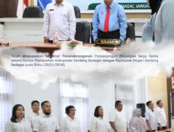 Penandatanganan Perpanjangan Perjanjian Kerja Sama Antara Kantor Pertanahan Kabupaten Serdang Bedagai Dengan Kejaksaan Negeri Serdang Bedagai