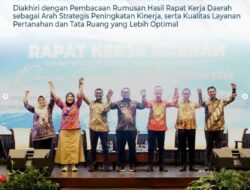Rapat Kerja Daerah Kantor Wilayah Badan Pertanahan Nasional Provinsi Sumatera Utara Tahun 2026 Resmi Ditutup