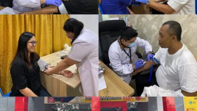 Kantor Pertanahan Kabupaten Langkat Gelar Kegiatan Cek Kesehatan bagi Pegawai