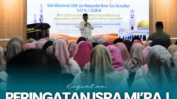 Kantor Pertanahan Kabupaten Serdang Bedagai Menghadiri Peringatan Isra Mi’raj Nabi Muhammad SAW Yang Digelar Di Lingkungan Kantor Wilayah BPN Provinsi Sumatera Utara