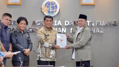 Serahkan Persub RTRW kepada Gubernur Sulawesi Utara, Menteri Nusron Minta RTRW Provinsi Jadi Acuan Penyusunan RTRW Kabupaten/Kota