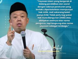 Menteri ATR/BPN Himbau Organisasi Keagamaan Memanfaatkan Skema Penetapan Uayasan Sebagai Subjek Hukum Dalam SHM