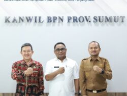 Kantor Wilayah Badan Pertanahan Nasional Provinsi Sumatera Utara Menerima Kunjungan Kerja Wali Kota Tanjung Balai
