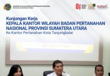 Kunjungan Kerja Kepala Kantor Wilayah Badan Pertanahan Nasional Provinsi Sumatera Utara Ke Kantor Pertanahan Kota Tanjungbalai
